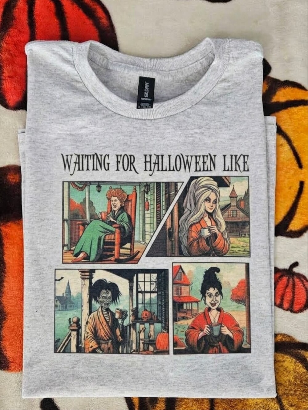 Halloween shirt fall waiting on halloween hocus pocus popular trendy cute